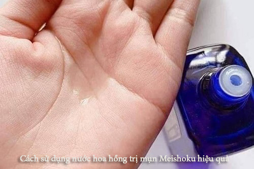 Cách sử dụng nước hoa hồng trị mụn Meishoku hiệu quả-1