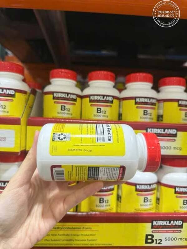 Hướng dẫn sử dụng Vitamin B12 5000mcg Kirkland